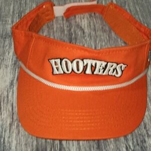 Hooters Orange Visor Hat Owls Nest Adjustable Adult Novelty Cap Unisex Golf‎